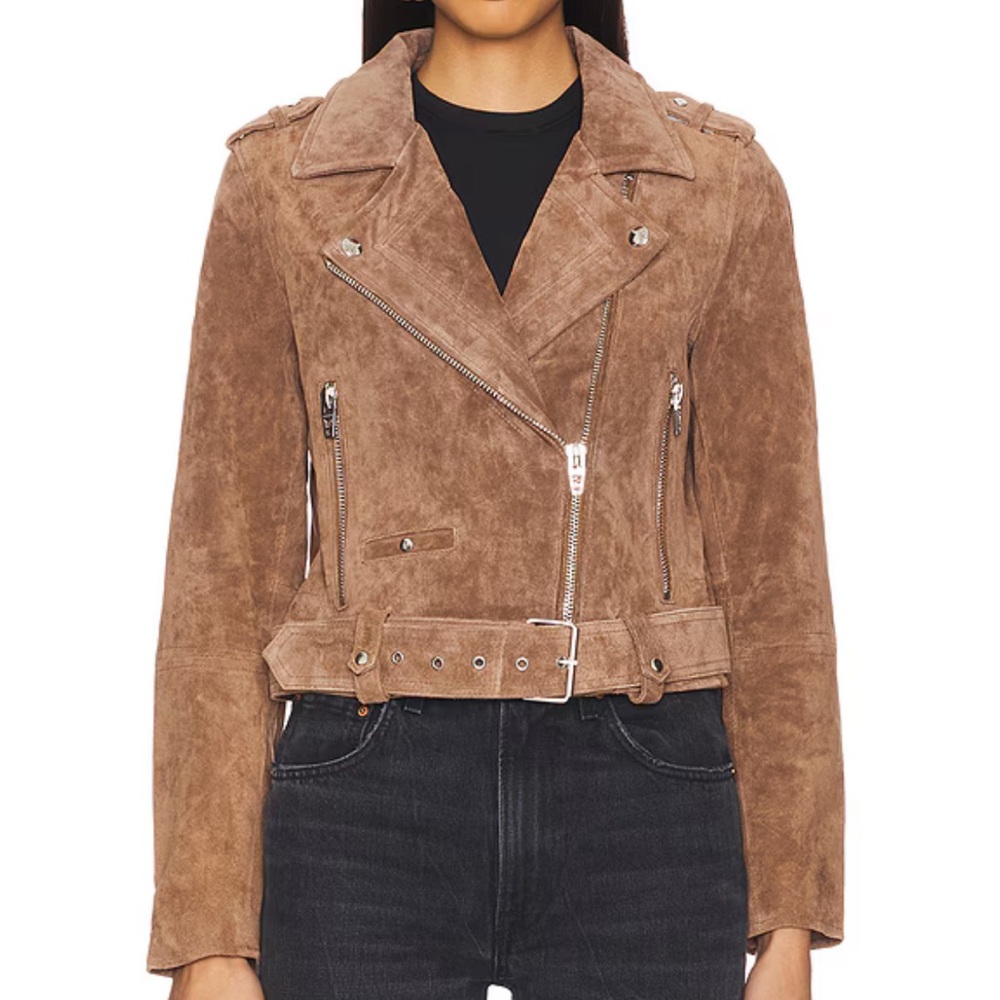 Medium Blank NYC suede jacket in brown (coffee bean) - Picture 2 of 4